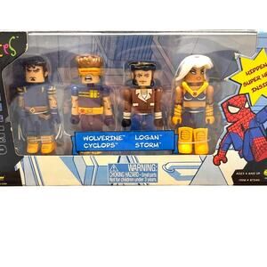 Marvel Minimates Series 87540 Wolverine Cyclops Storm Logan Set NIB